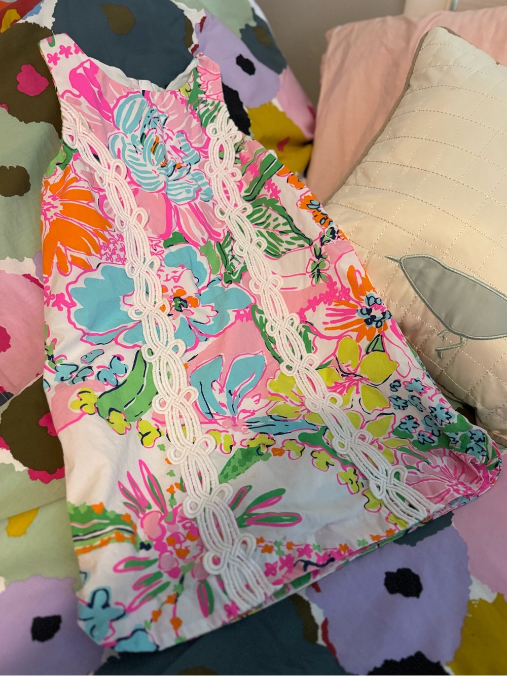 Lilly Pulitzer floral dress, Girls 6, like new